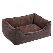 Lit pour chien en tissu peluche