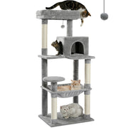 Arbre à Chat 3-en-1 : Grimper, Griffer et se Reposer